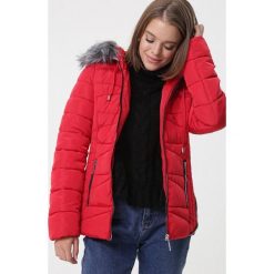 Czerwona Kurtka Trindade. Czerwone kurtki damskie Born2be, na zimę, s, bez wzorów, eleganckie. Za 209,99 zł.