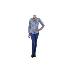 Jeansy straight leg Gant N.Y. KATE COLORFUL TWILL PANT. Niebieskie jeansy damskie GANT. Za 519,20 zł.