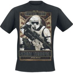 Star Wars Episode 6 - Die Rückkehr der Jedi Ritter - Imperial Army T-Shirt czarny. Czarne koszulki męskie Star Wars, m, z nadrukiem, retro, z okrągłym kołnierzem. Za 79,90 zł.