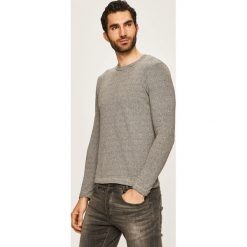 Jack & Jones - Sweter. Brązowe swetry męskie Jack & Jones, s, bez wzorów, z bawełny, z okrągłym kołnierzem, bez kaptura. W wyprzedaży za 89,90 zł.