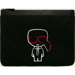 Karl Lagerfeld - Kosmetyczka. Czarne kosmetyczki damskie KARL LAGERFELD, bez wzorów, z bawełny. Za 419,90 zł.