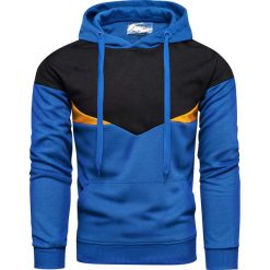 Bluza męska granatowa z kapturem Recea. Bluzy męskie Recea, xl, z nadrukiem, z bawełny, z kapturem, bez rękawów, z kapturem. Za 69,99 zł.