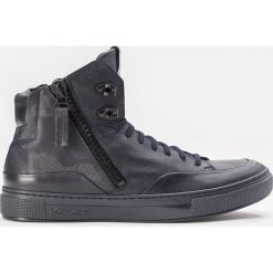 Granatowe sneakersy męskie. Niebieskie sneakersy męskie marki Kazar, na zamek. Za 569,00 zł.