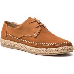 Espadryle QUAZI - QZ-12-02-000079 204. Pomarańczowe espadryle damskie QUAZI, bez wzorów, ze skóry, bez obcasa, na płaskiej podeszwie. W wyprzedaży za 149,00 zł.