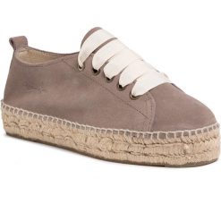 Espadryle MANEBI - Sneakers D K 1.9 E0 Coco Brown. Pomarańczowe espadryle damskie Manebi, bez wzorów, ze skóry, bez obcasa, na płaskiej podeszwie. Za 539,00 zł.
