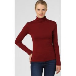Brookshire - Damska koszulka z długim rękawem, czerwony. Czerwone koszulki damskie brookshire, s, z bawełny, z golfem. Za 59,95 zł.