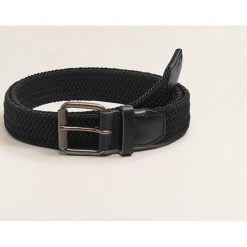 Mango Man - Pasek Rober. Szare paski męskie Mango Man, w paski, z materiału. Za 89,90 zł.
