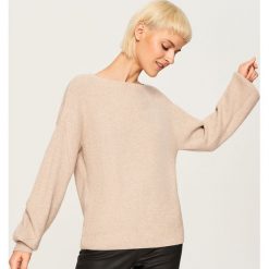 Sweter - Beżowy. Brązowe swetry klasyczne męskie Reserved, l. Za 89,99 zł.