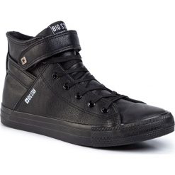 Trampki BIG STAR - Y174020 Black. Czarne półbuty męskie BIG STAR, na co dzień, bez wzorów, z gumy, eleganckie, bez zapięcia. Za 129,00 zł.