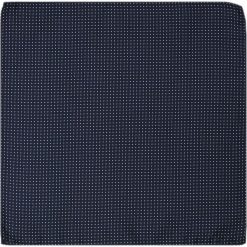 Elegancka, Męska Poszetka - ALTIES - Granato, Drobny, Biały Groszek POSZALTTANIA0139. Niebieskie poszetki męskie Alties, w grochy, z materiału, eleganckie. Za 16,90 zł.