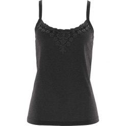 Top bonprix czarny. Czarne topy damskie bonprix, w koronkowe wzory, z koronki. Za 44,99 zł.
