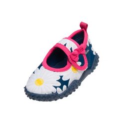 Playshoes Buty do wody Margarite marine - niebieski - Gr.Moda (6 - 24 miesięcy ). Niebieskie buciki niemowlęce marki Playshoes, z tkaniny. Za 59,00 zł.