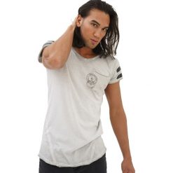 T-shirty męskie: T-shirt w kolorze szarym