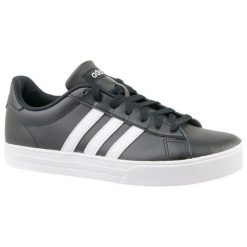 Adidas Daily 2.0 db0161 46 2/3 Czarne. Czarne buty sportowe męskie marki Adidas, ze skóry. W wyprzedaży za 199,99 zł.