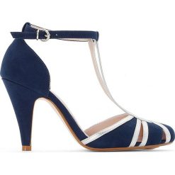 Buty ślubne damskie: Czółenka t-bar z metalowymi ozdobami