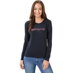 GAS Girl Koszulka Niebieski. Niebieskie koszulki damskie Gas, s, z aplikacjami, z elastanu, bez kołnierzyka, z długim rękawem. Za 204,95 zł.