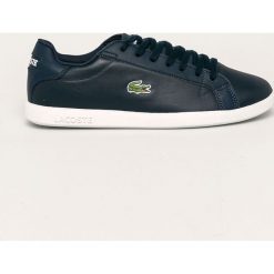 Lacoste - Buty Graduate. Niebieskie buty sportowe męskie Lacoste, ze skóry, na sznurówki. W wyprzedaży za 299,90 zł.