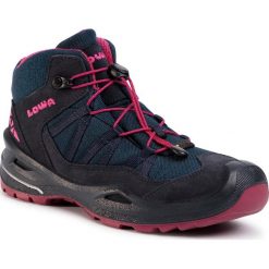 Trekkingi LOWA - Robin Gtx Qc GORE-TEX 650728 Navy/Berry 6951. Niebieskie trapery damskie Lowa, ze skóry, bez obcasa, bez zapięcia. W wyprzedaży za 439,00 zł.