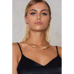 Naszyjniki damskie: NA-KD Accessories Naszyjnik w kształcie węża – Gold