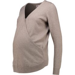 Swetry klasyczne damskie: Paulina TWO WORLDS Sweter stone