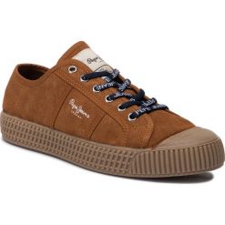Trampki PEPE JEANS - In-G Low Suede PMS30591 Cognac 879. Pomarańczowe półbuty męskie Pepe Jeans, bez wzorów, z jeansu, bez zapięcia. Za 369,00 zł.