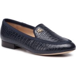 Lordsy LAUREN RALPH LAUREN - Clair 802755546006 Lrny/Lrny. Niebieskie półbuty damskie Lauren Ralph Lauren, ze skóry, bez obcasa, na płaskiej podeszwie. W wyprzedaży za 399,00 zł.