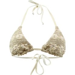 Biustonosz bikini "Capon" w kolorze beżowym. Brązowe bikini marki Val d´Azur, w koronkowe wzory, z koronki. W wyprzedaży za 217,95 zł.