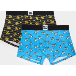 2 pack bokserek Tom i Jerry - Czarny. Czarne bokserki męskie Cropp, bez wzorów. Za 59,99 zł.