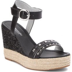 Espadryle NERO GIARDINI - P805890D Nappa Pandora Nero 100. Czarne espadryle damskie marki Nero Giardini, bez wzorów, ze skóry ekologicznej, bez obcasa, na obcasie. W wyprzedaży za 369,00 zł.