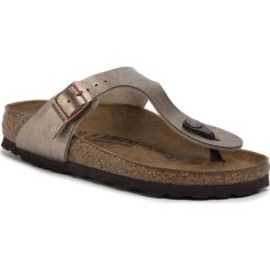 Japonki BIRKENSTOCK - Gizeh Bs 1016145 Graceful Taupe. Pomarańczowe klapki damskie Birkenstock, bez wzorów, ze skóry ekologicznej, bez obcasa. Za 289,00 zł.