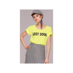 Lost Soul Neon T-shirt Bluzka. Żółte bluzki damskie marki Animals Wave, s, z nadrukiem, z bawełny. Za 79,00 zł.