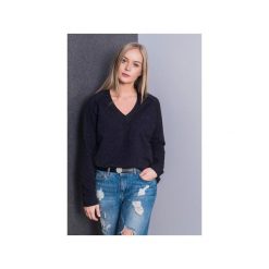 Bluza Basic V-neck Galaxy. Niebieskie bluzy damskie Hello rabbit, bez wzorów, z bawełny, bez rękawów, bez kaptura. Za 199,00 zł.