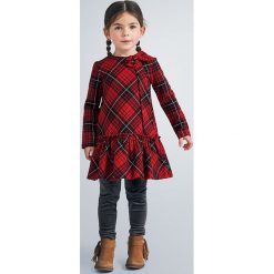 Mayoral - Sukienka dziecięca 92-134 cm. Czerwone sukienki dziewczęce Mayoral, bez wzorów, z elastanu, z długim rękawem, długie, mini, proste. Za 167,90 zł.
