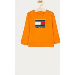 Tommy Hilfiger - Bluza dziecięca 98-176 cm. Pomarańczowe bluzy chłopięce TOMMY HILFIGER, z aplikacjami, z bawełny, bez rękawów, bez kaptura. Za 269,90 zł.