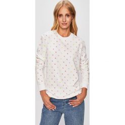 Calvin Klein Jeans - Bluza. Białe bluzy damskie Calvin Klein Jeans, s, bez wzorów, z bawełny, bez rękawów, bez kaptura. W wyprzedaży za 299,90 zł.