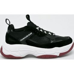 Calvin Klein Jeans - Buty. Czarne sneakersy męskie Calvin Klein Jeans, z jeansu, na sznurówki. W wyprzedaży za 499,90 zł.