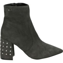 Botki - 2788 NAB GR30. Szare botki damskie marki Venezia, ze skóry. Za 379,00 zł.