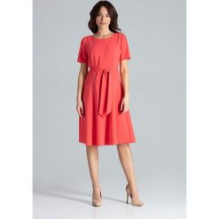 Sukienka rozkloszowana elegancka - s. Sukienki damskie e-margeritka.pl, s, bez wzorów, z poliesteru, eleganckie, z długim rękawem, długie, bez kaptura. Za 174,99 zł.