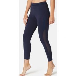 Legginsy 7/8 Gym & Pilates 520 damskie. Niebieskie legginsy sportowe damskie NYAMBA, xs, bez wzorów, z elastanu, na jogę i pilates. Za 64,99 zł.