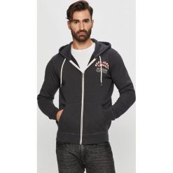 Pepe Jeans - Bluza Herman. Szare bluzy męskie Pepe Jeans, s, z nadrukiem, z bawełny, z kapturem, bez rękawów, z kapturem. Za 359,90 zł.
