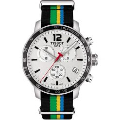 PROMOCJA ZEGAREK TISSOT T - SPORT T095.417.17.037.02. Białe zegarki męskie marki TISSOT, ze stali. W wyprzedaży za 1619,21 zł.