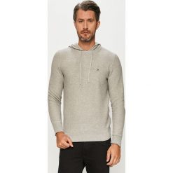 Tommy Hilfiger - Sweter. Niebieskie swetry męskie TOMMY HILFIGER, s, bez wzorów, z bawełny, z okrągłym kołnierzem, z kapturem. Za 599,90 zł.