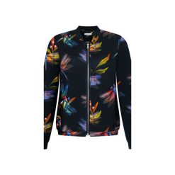 Czarna bluza damska bomberka w ważki. Czarne bluzy damskie ekoszale, xl, z dzianiny. Za 162,00 zł.