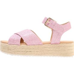 Sandały damskie: Head over Heels by Dune KEMMI Sandały na platformie pink glitter