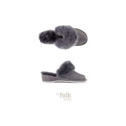 THE SHOES NO. 5 KAPCIE DAMSKIE NA KOTURNIE. Szare buty ślubne damskie The folk brand, ze skóry, na koturnie. Za 129,00 zł.
