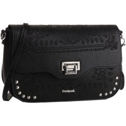 Desigual Torebka Bols Soft Bandana Amorgos Negro 19WAXPDO 2000. Szare torebki klasyczne damskie Desigual, bez wzorów, bez dodatków. W wyprzedaży za 227,00 zł.