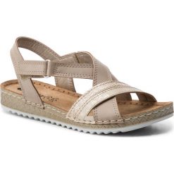 Sandały INBLU - VO173E43 Dk Beige. Pomarańczowe klapki damskie Inblu, bez wzorów, ze skóry ekologicznej, bez obcasa. W wyprzedaży za 49,99 zł.