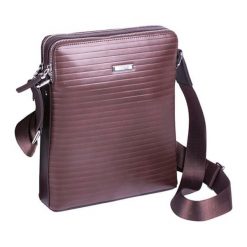 Torebki klasyczne damskie: Skórzana torba w kolorze brązowym – (S)23 x (W)28 x (G)5 cm