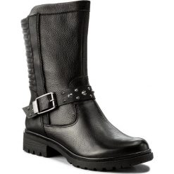 Botki TAMARIS - 1-25420-29 Black 001. Szare botki damskie na obcasie marki Tamaris, z materiału. W wyprzedaży za 239,00 zł.