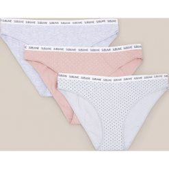 Bawełniane majtki 3 pack - Szary. Szare majtki damskie Reserved, s, z bawełny. Za 39,99 zł.
